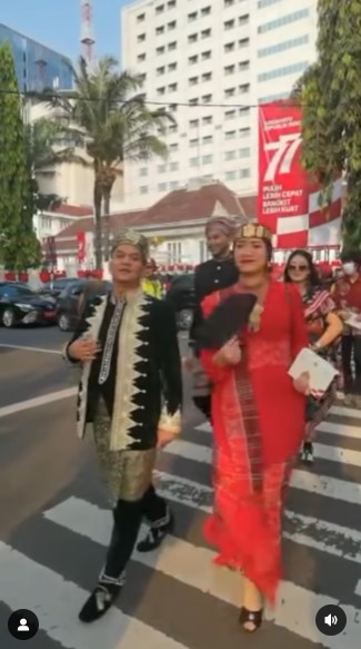 seleb hadiri upacara HUT RI ke-77 © Instagram