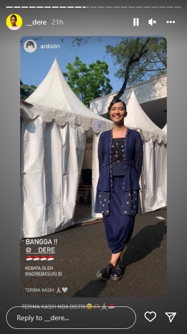 seleb hadiri upacara HUT RI ke-77 © Instagram