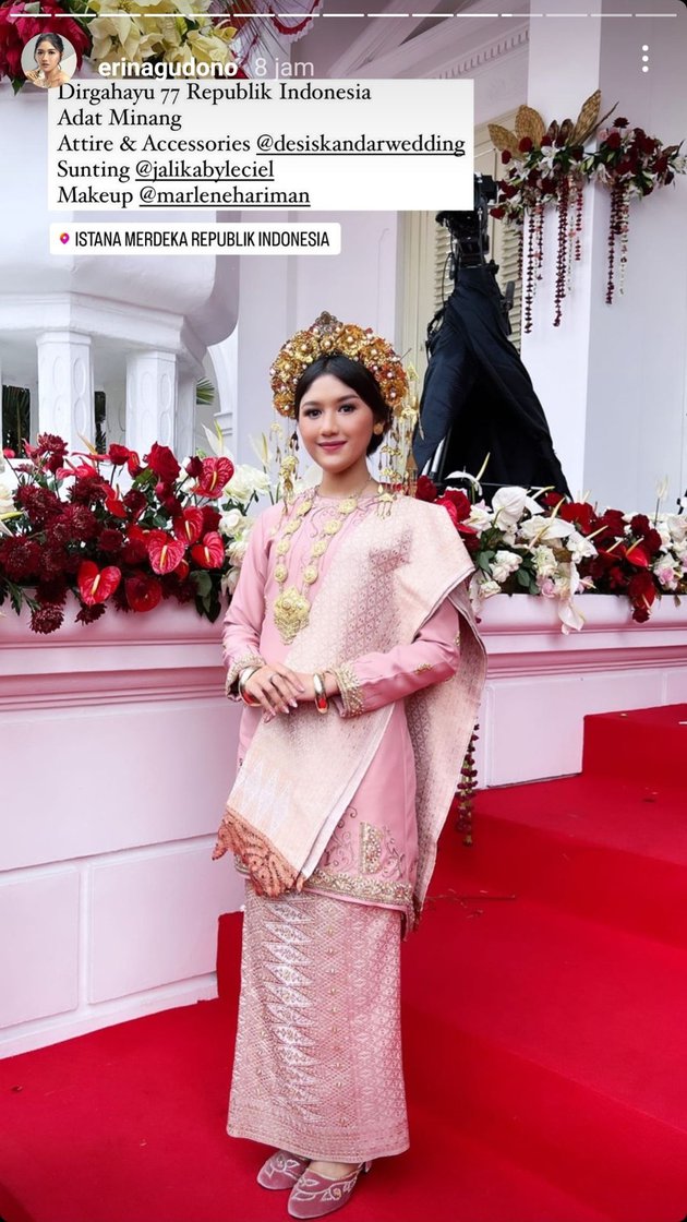 Erina Gudono di Istana Negara © berbagai sumber