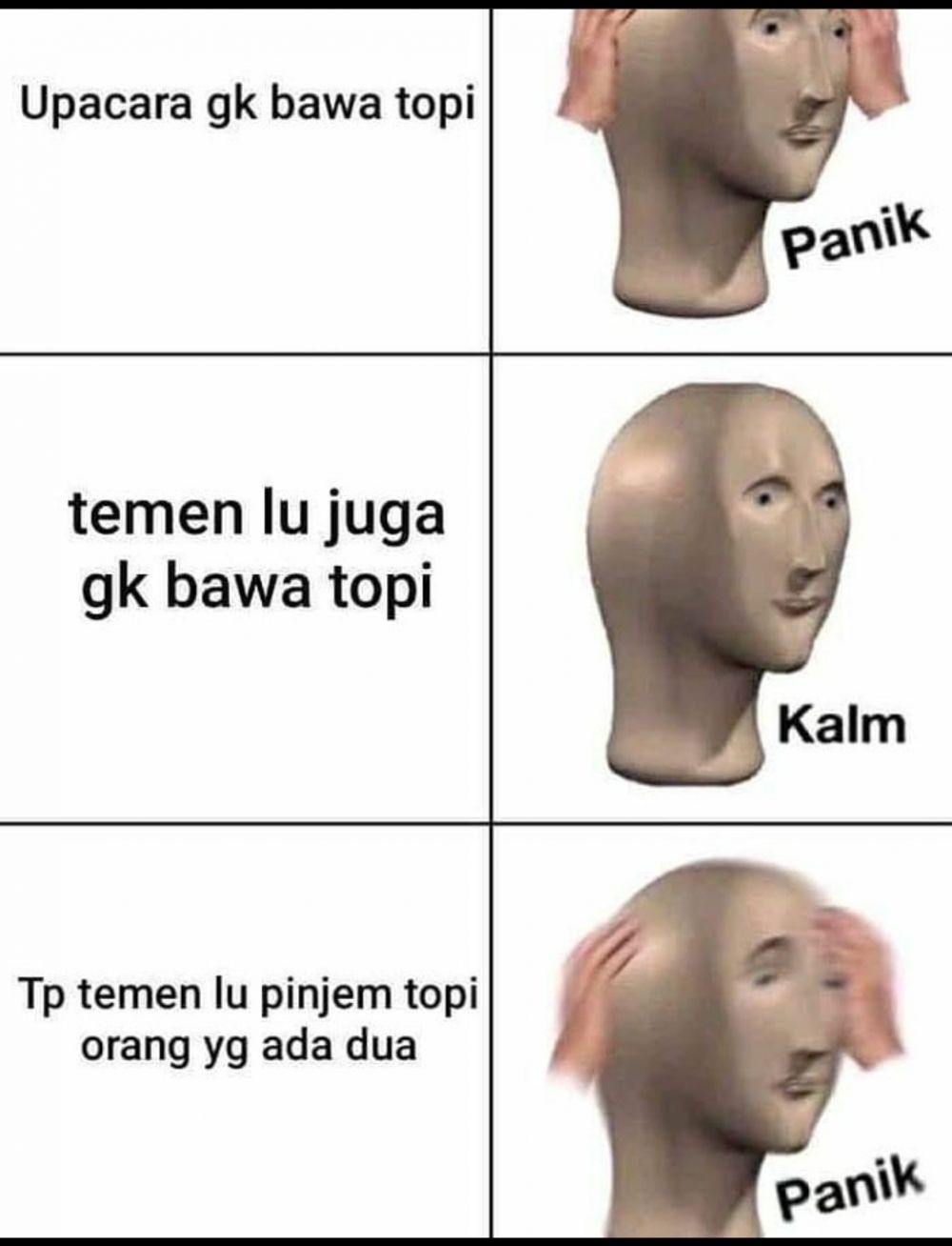 Potret orang ikut upacara bendera  Berbagai sumber