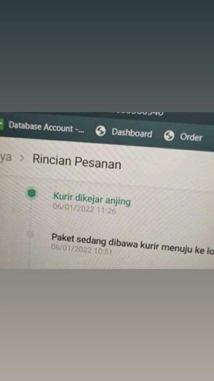 tulisan lucu kurir online shop Berbagai sumber