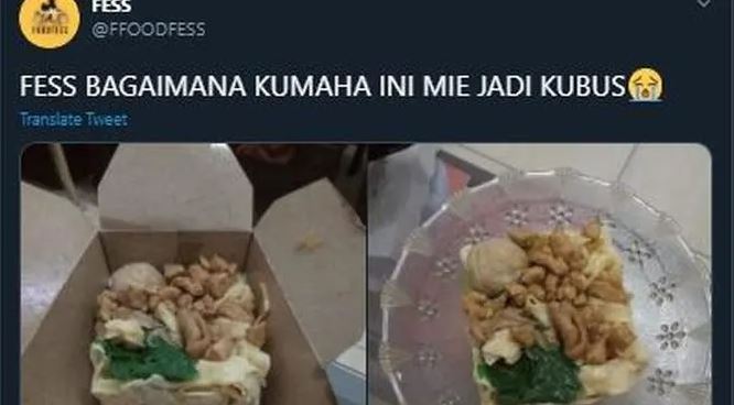 momen apes makan mi ayam Berbagai sumber
