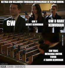 Meme kocak saat alami overthinking Berbagai sumber