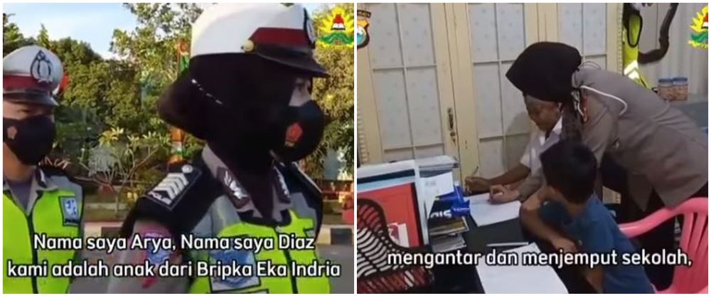 anak polwan ceritakan perjuangan ibunda © instagram