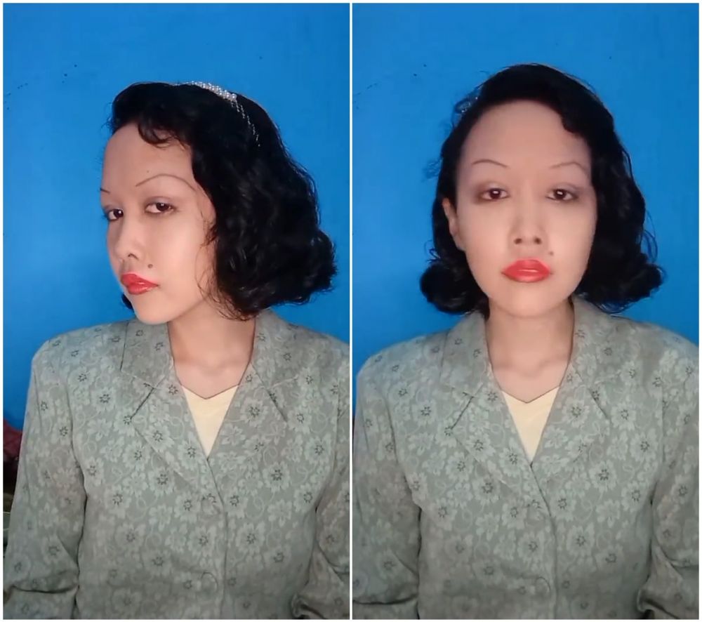 makeup ala 1930an © TikTok makeup ala 1930an © TikTok