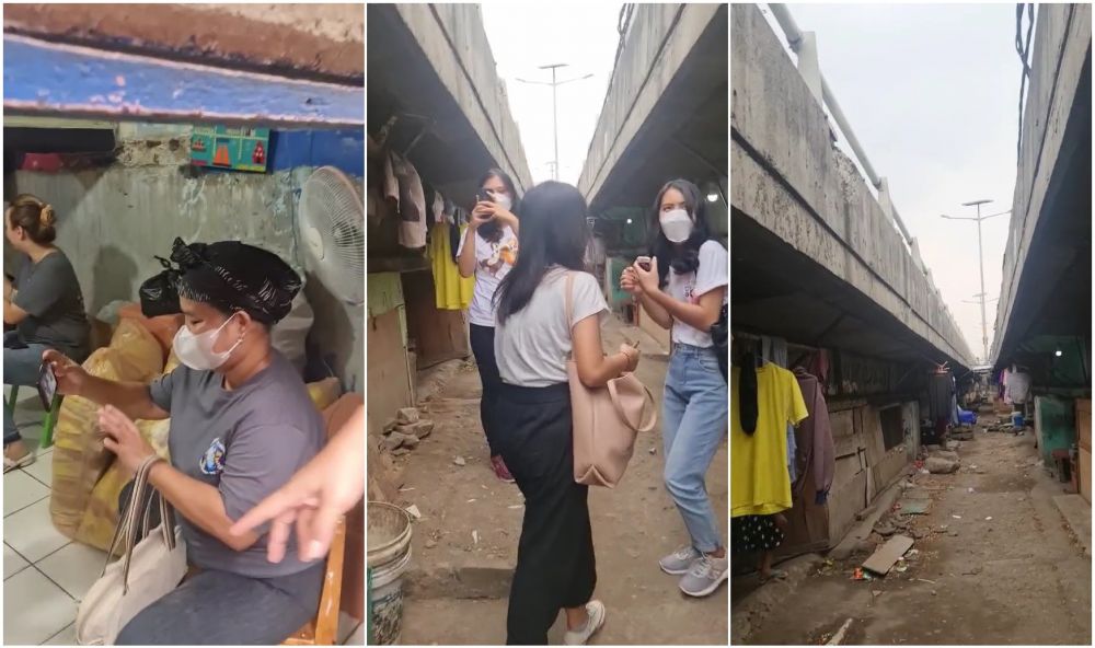 pemukiman kolong tol © TikTok