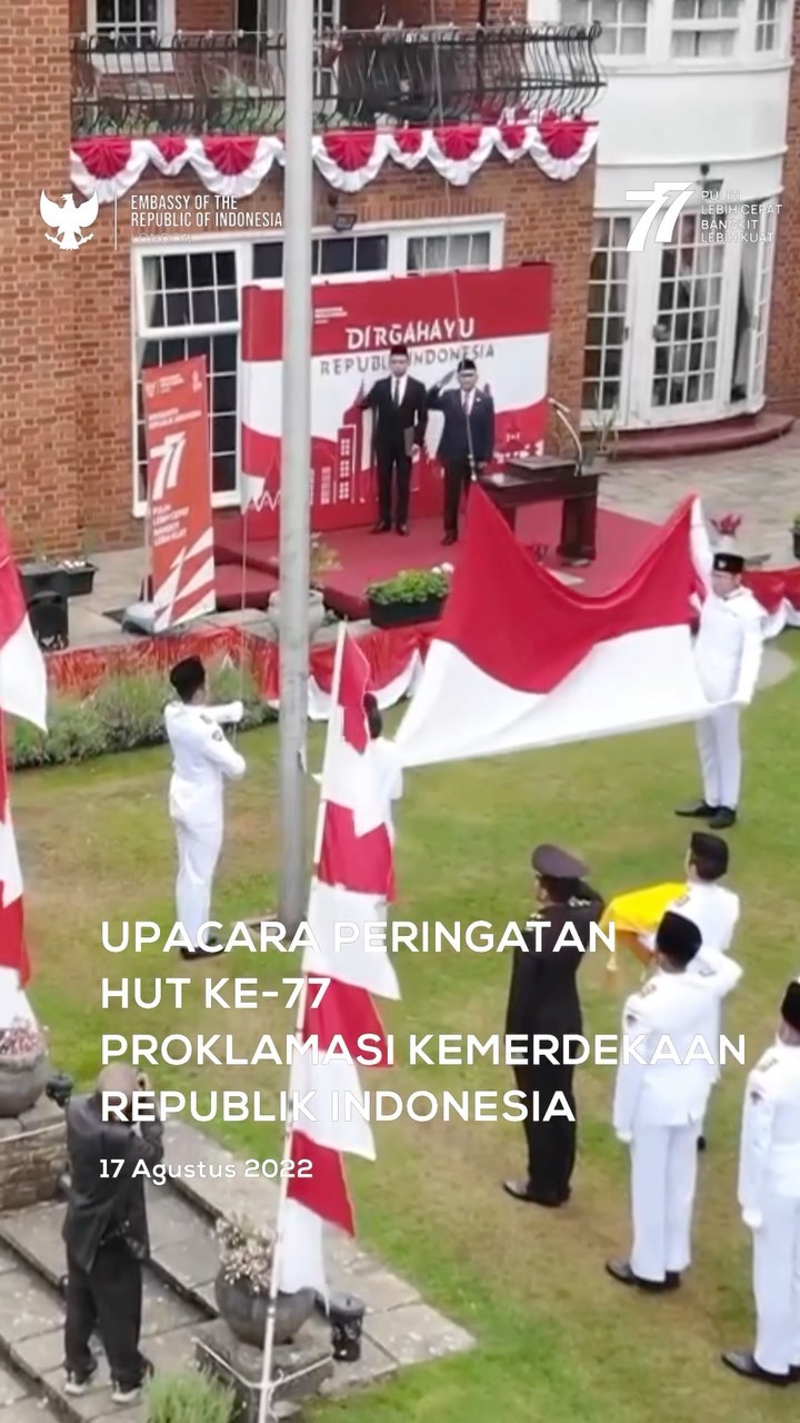 7 Potret Frederik Kiran, cucu Soekarno saat upacara HUT RI di London