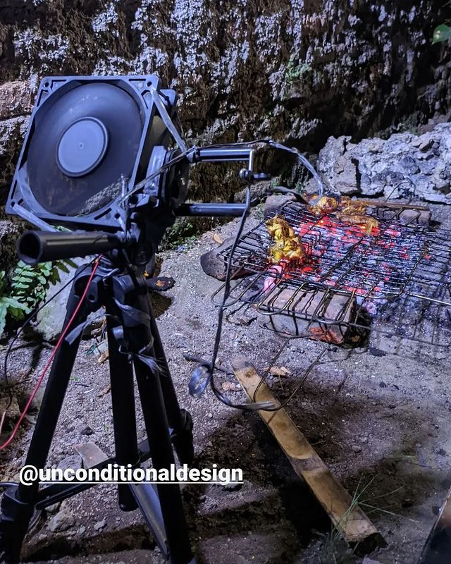 Potret nyeleneh orang lagi masak  Berbagai sumber