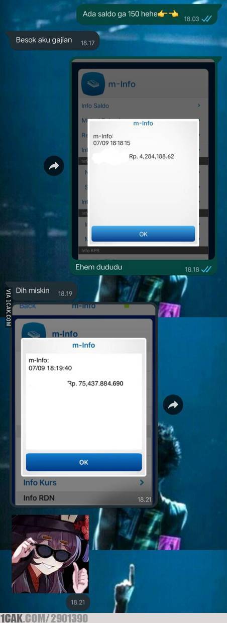 chat lucu sombong ke teman © berbagai sumber