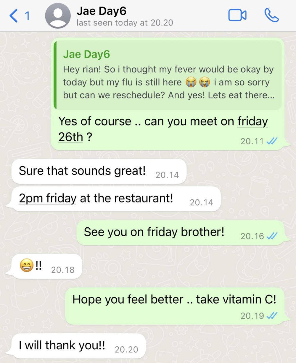 Unggah chat dengan Jae Eks DAY6, Rian D'Masiv bikin iri jagat maya