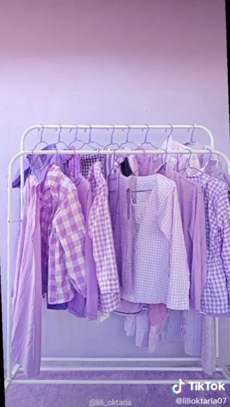 Emak-emak pecinta ungu © TikTok