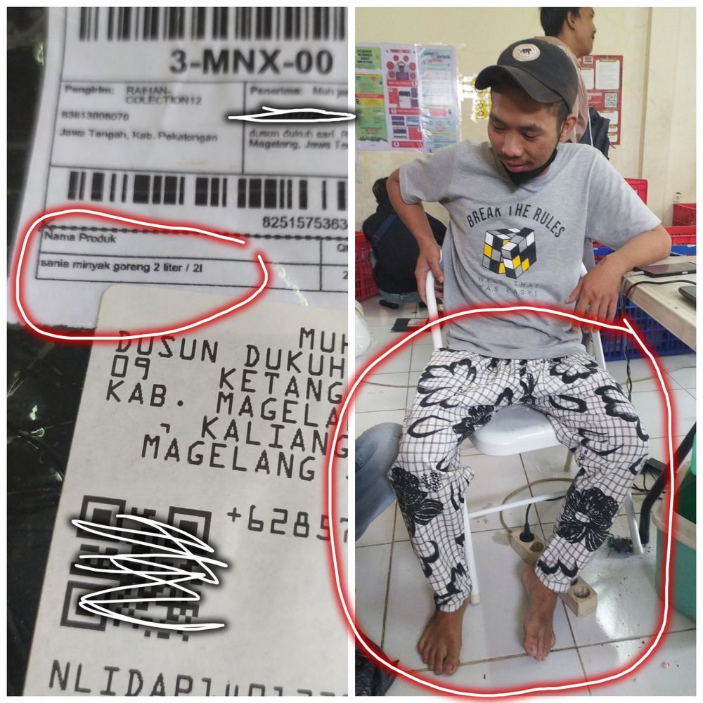 kostum penerima paket bikin salah fokus © berbagai sumber kostum penerima paket bikin salah fokus © berbagai sumber