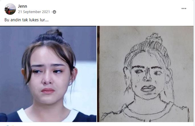 lukisan pemain Ikatan Cinta © Facebook