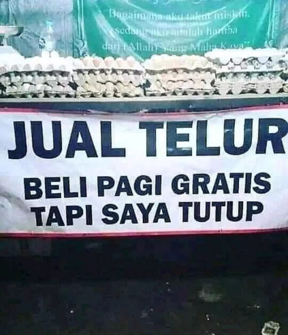 spanduk pakai markerting nyebelin © berbagai sumber