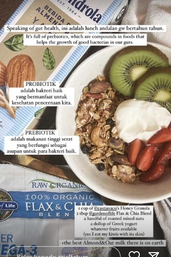 10 Menu diet Ariel Tatum, bebas sembelit dan berat badan ideal