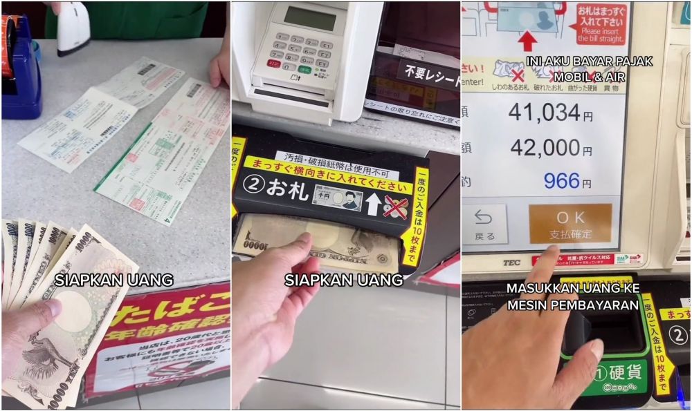 bayar pajak mobil di jepang © TikTok