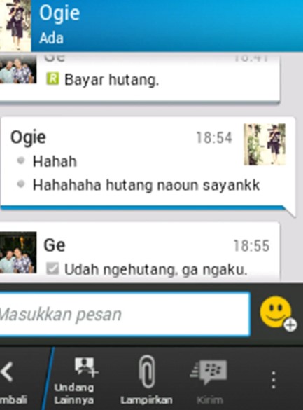 Chat lucu nagih utang ke teman © berbagai sumber