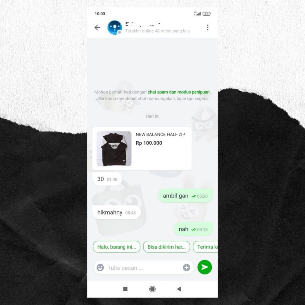 chat lucu pembeli nawar keterlaluan © berbagai sumber