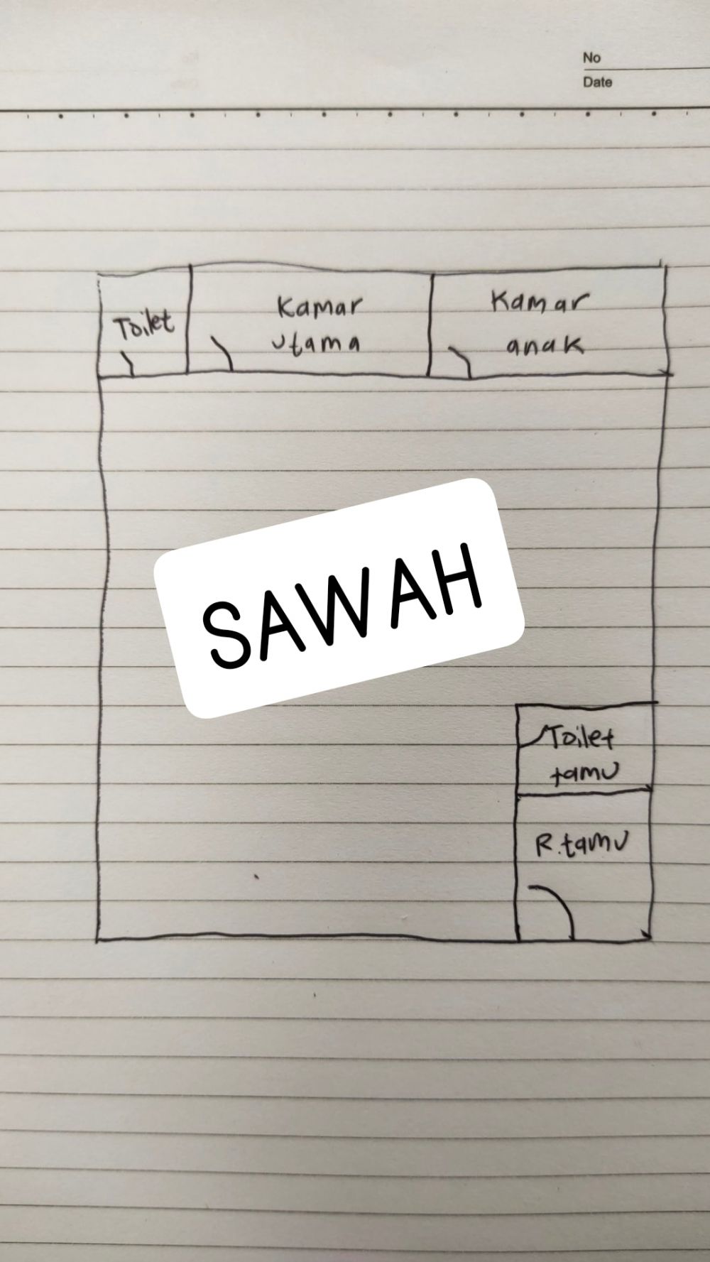 denah rumah nyeleneh warga twitter © Twitter