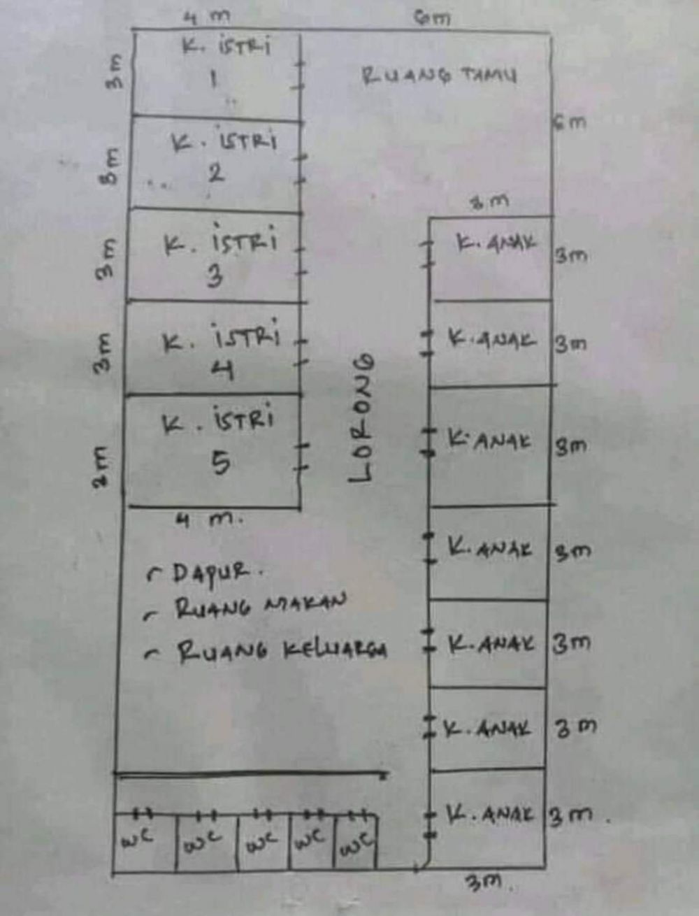 denah rumah nyeleneh warga twitter © Twitter