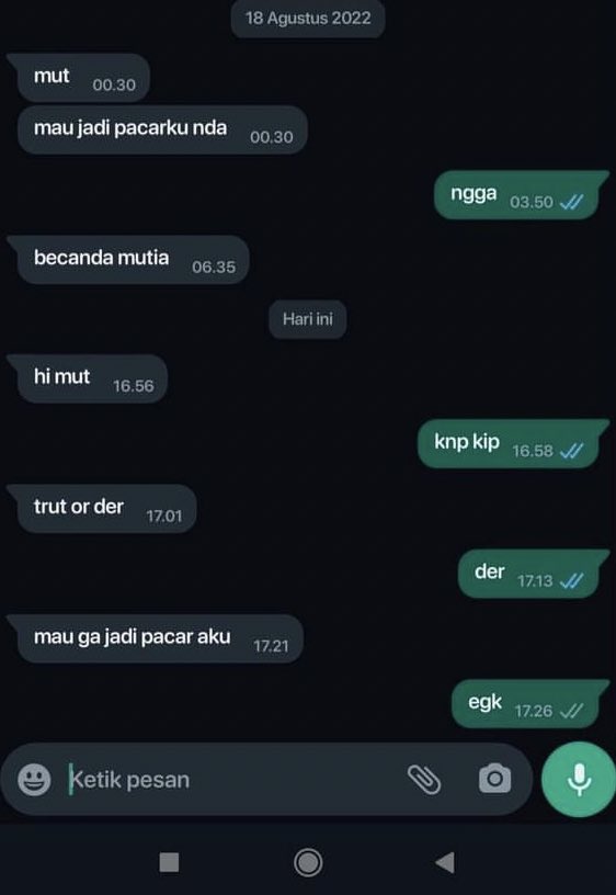 chat kocak usaha nembak gebetan © berbagai sumber