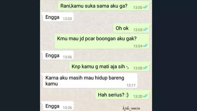 chat kocak usaha nembak gebetan © berbagai sumber