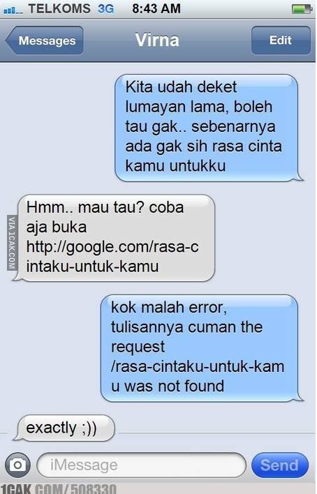 chat kocak usaha nembak gebetan © berbagai sumber