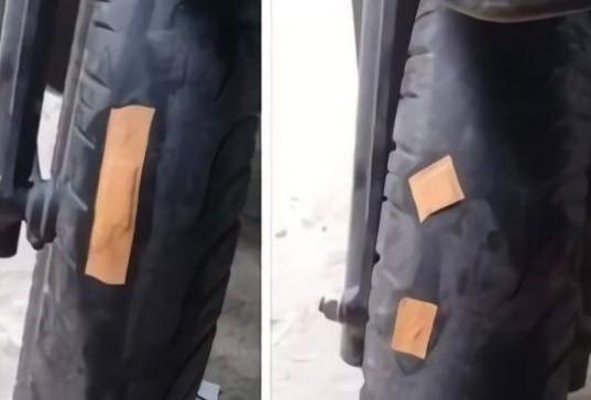 benda malah nyangkut di ban motor © berbagai sumber