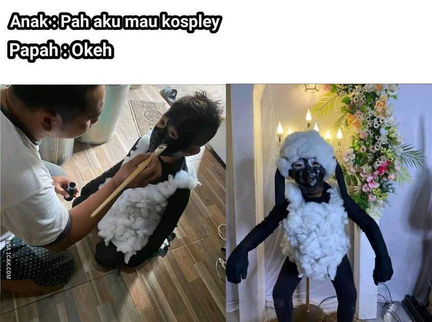 bapak bantu tugas anak nyeleneh © berbagai sumber