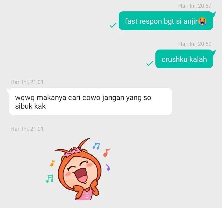 chat ke orang nggak dikenal malah lucu © berbagai sumber