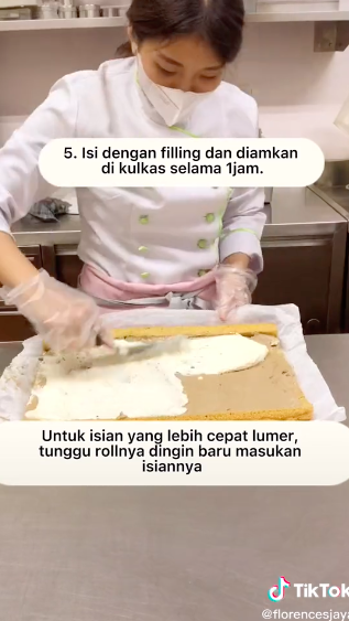 5 Trik menggulung bolu agar padat dan tidak patah, mudah ditiru