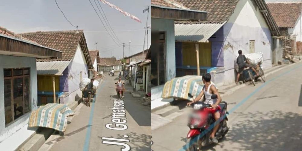 pengendara motor di google street © berbagai sumber