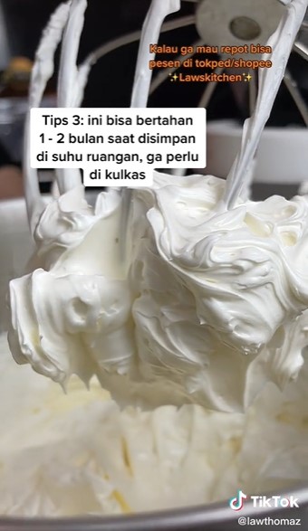 Trik bikin butter cream lembut ala rumahan, awet 2 bulan tanpa kulkas