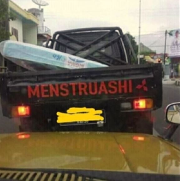 pesan kocak di mobil pick up Berbagai sumber