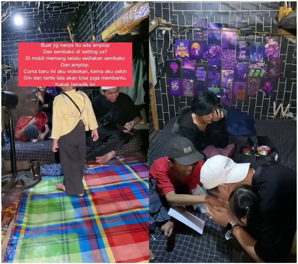 kisah haru kakak beradik © TikTok