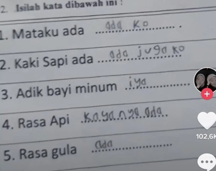 Jawaban polos siswa saat kerjakan soal © berbagai sumber Jawaban polos siswa saat kerjakan soal © berbagai sumber