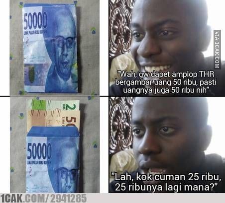 Momen kocak saat buka amplop Berbagai sumber