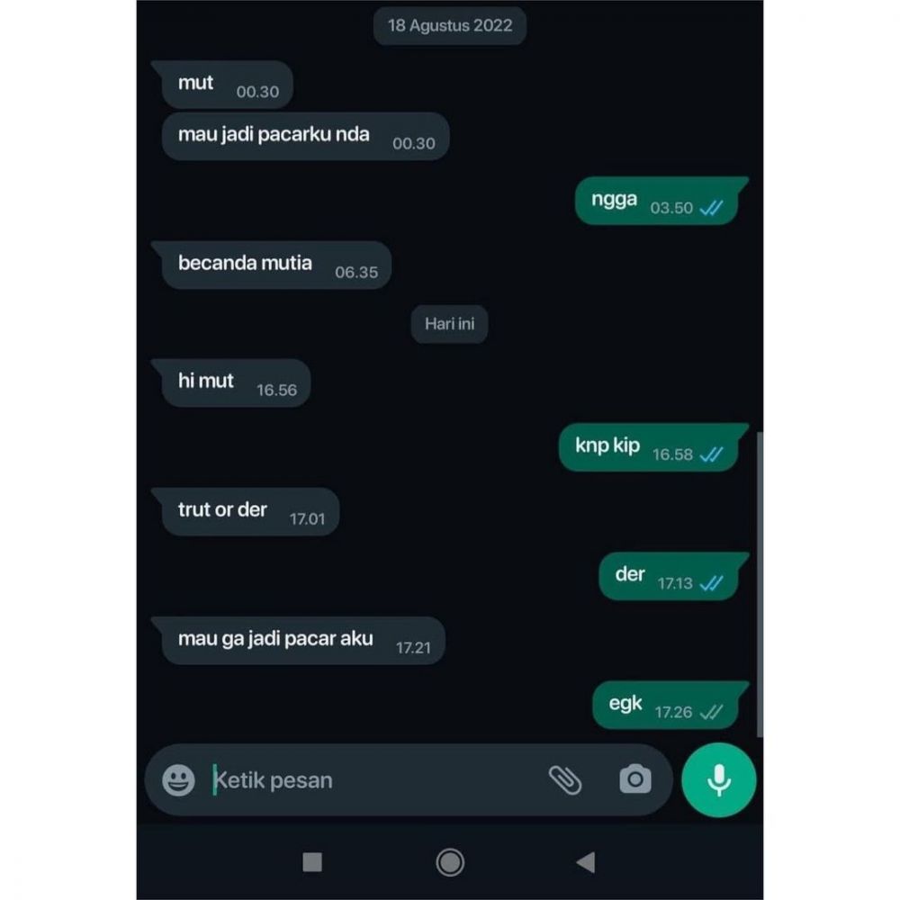chat serba salah kalau sama teman © berbagai sumber