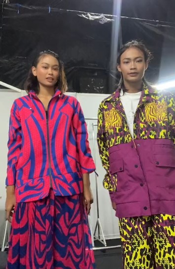 Potret Bonge bareng Sarah Tumiwa Indonesia Next Top Model, bak kembar