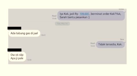 Chat lucu nggak nyambung transaksi online Berbagai sumber
