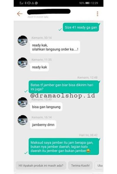 Chat lucu nggak nyambung transaksi online Berbagai sumber