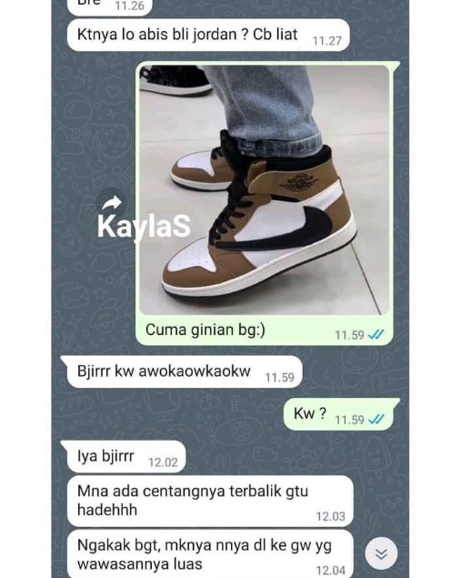 Chat lucu ketahuan bohongnya © berbagai sumber