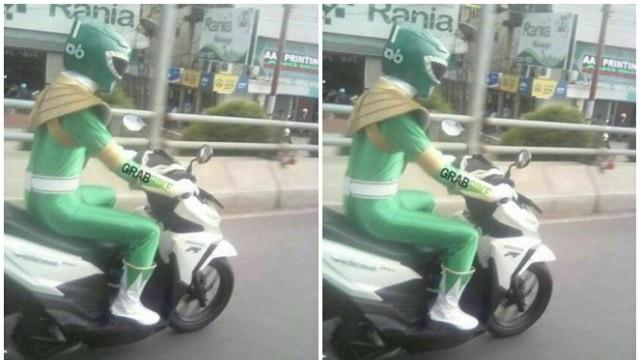 desain jaket ojek online ini absurd © Instagram