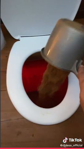 Momen pria pertama kali gunakan toilet pasir ini unik banget