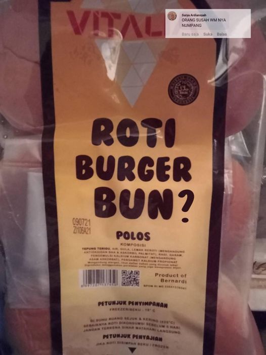 label makanan bikin ketawa © berbagai sumber