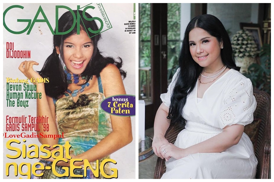Potret dulu & kini covergirl era 90-an © berbagai sumber