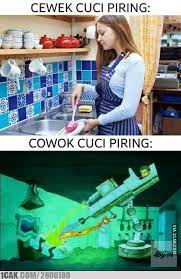 Potret kocak kelakuan cowok saat bersih-bersih Berbagai sumber