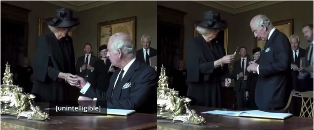 Momen Raja Charles III kesal pulpen bocor, emosi tangannya kotor