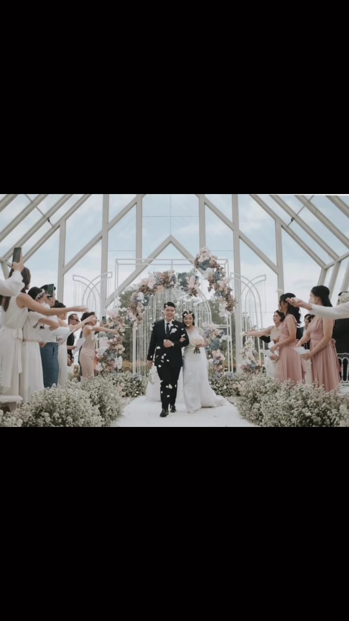 potret pernikahan nadya mci season 8 © instagram