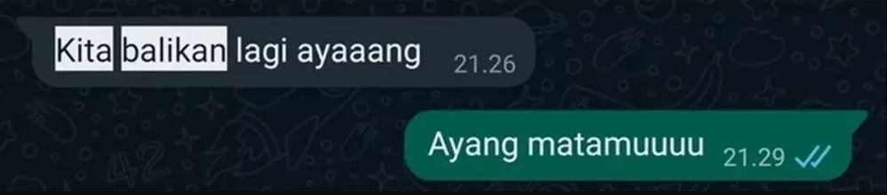 Chat lucu ngajak balikan mantan Berbagai sumber